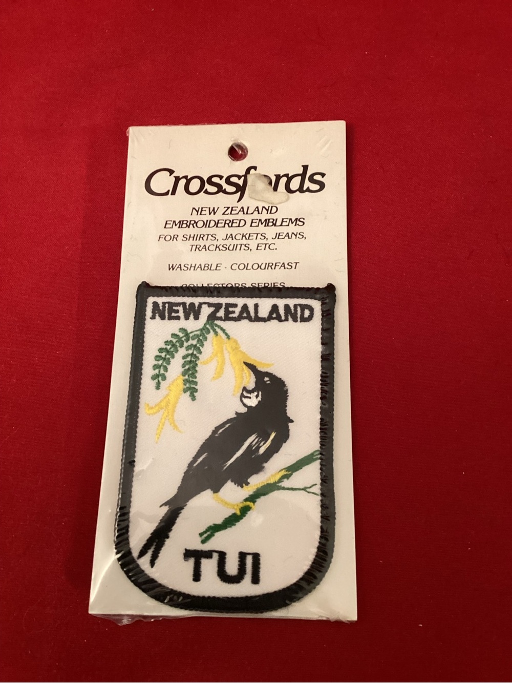 New Zealand Tui Embroidered Bird Patch